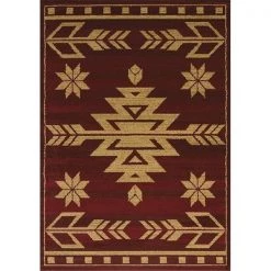 United Weavers 750 00130 24 1 ft. 10 in. x 3 ft. Affinity Teton Accent Rug; Red