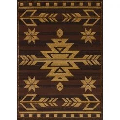 United Weavers 750 00150 912 7 ft. 10 in. x 10 ft. 6 in. Affinity Teton Oversize Rug; Brown