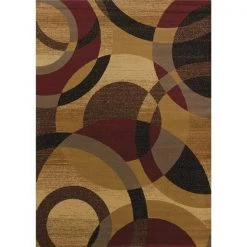 Rlm Distribution 1 ft. 11 in. x 7 ft. 4 in. Affinity Ricochet Runner Rug; Gold