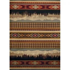 United Weavers 750 06175 912 7 ft. 10 in. x 10 ft. 6 in. Affinity Spring Mountain Oversize Rug; Multicolor