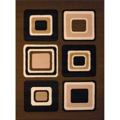 United Weavers 851 10350 24 1 ft. 11 in. x 3 ft. 3 in. Dallas Spaces Accent Rug; Brown