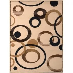United Weavers 851 10415 28a 2 ft. 3 x 7 ft. 2 in. Dallas Hip Hop Runner Rug; Ivory