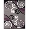United Weavers 851 10572 58 5 ft. 3 in. x 7 ft. 2 in. Dallas Billow Area Rug; Grey