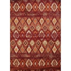 United Weavers 3001 00536 58 5 ft. 3 in. x 7 ft. 2 in. Bridges San Paula Area Rug; Crimson