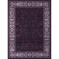 United Weavers 851 10682 58 5 ft. 3 in. x 7 ft. 2 in. Dallas Baroness Area Rug; Plum