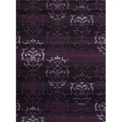 United Weavers 851 10782 58 5 ft. 3 in. x 7 ft. 2 in. Dallas Countess Area Rug; Plum