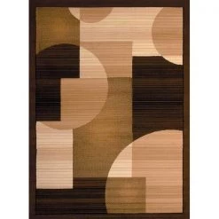 United Weavers 851 11150 28A 2 ft. 3 x 7 ft. 2 in. Dallas Zoom Zoom Runner Rug; Brown