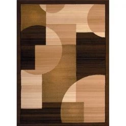 United Weavers 851 11150 58 5 ft. 3 in. x 7 ft. 2 in. Dallas Zoom Zoom Area Rug; Brown