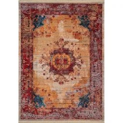 United Weavers 1950 10135 912 7 ft. 10 in. x 10 ft. 6 in. Monaco Grimaldi Oversize Rug; Garnet