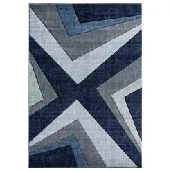 United Weavers of America 2050 10064 35C 2 ft. 7 in. x 4 ft. 2 in. Bristol Zine Navy Rectangle Rug