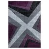 United Weavers of America 2050 10082 35C 2 ft. 7 in. x 4 ft. 2 in. Bristol Zine Plum Rectangle Rug -Rugs&Mats Official Shop Unbeatablesale20Inc NTDWV3801xx1200xxc168bc