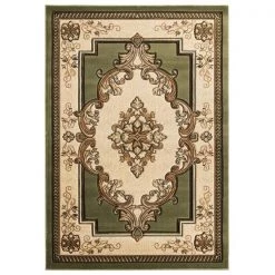 United Weavers of America 2050 10545 35C 2 ft. 7 in. x 4 ft. 2 in. Bristol Fallon Green Rectangle Rug