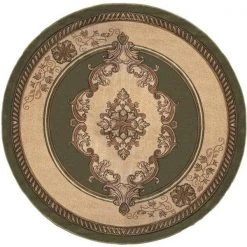 United Weavers of America 2050 10545 88R 7 ft. 10 in. Bristol Fallon Green Round Rug