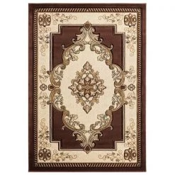 United Weavers of America 2050 10551 28C 2 ft. 7 in. x 7 ft. 4 in. Bristol Fallon Chocolate Rectangle Runner Rug