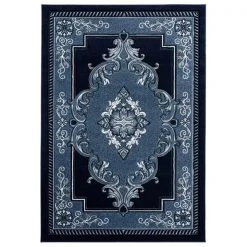 United Weavers of America 2050 10564 35C 2 ft. 7 in. x 4 ft. 2 in. Bristol Fallon Navy Rectangle Rug