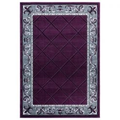 United Weavers of America 2050 10982 69 5 ft. 3 in. x 7 ft. 6 in. Bristol Altamont Plum Rectangle Area Rug
