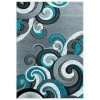 United Weavers of America 2050 11369 35C 2 ft. 7 in. x 4 ft. 2 in. Bristol Rhiannon Turquoise Rectangle Rug -Rugs&Mats Official Shop Unbeatablesale20Inc NTDWV4060xx650xx1bcbf1