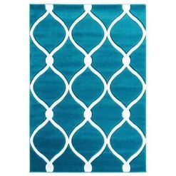 United Weavers of America 2050 11569 24 1 ft. 10 in. x 2 ft. 8 in. Bristol Rodanthe Turquoise Rectangle Accent Rug