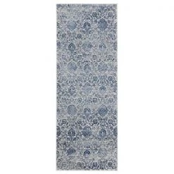 United Weavers of America 4000 40261 28E 2 ft. 7 in. x 7 ft. 2 in. Clairmont Arish Denim Blue Rectangle Runner Rug