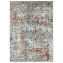 United Weavers of America 4535 10336 1013 Eternity Elixir Rug; Crimson - 9 ft. 10 in. x 13 ft. 2 in.
