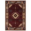 United Weavers of America 2055 40334 24 Cottage Pelican Park Burgundy Accent Rectangle Rug; 1 ft. 10 in. x 2 ft. 8 in. -Rugs&Mats Official Shop Unbeatablesale20Inc NTDWV5130xx1200xx1fc7cf