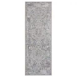 United Weavers of America 2601 10272 28E 2 ft. 7 in. x 7 ft. 2 in. Shasta Runner Rug; Gray