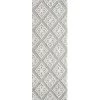 United Weavers 2615 30290 28E 2 ft. 7 in. x 7 ft. 2 in. Mellow Hollow Hand Carved Runner Power Loomed Shag Rug; Grey