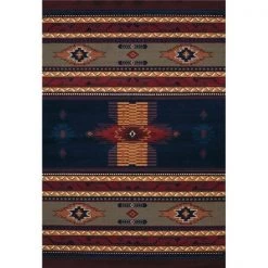 United Weavers 940 36064 912 7 ft. 10 in. x 10 ft. 6 in. Manhattan Phoenix Oversize Rug; Navy