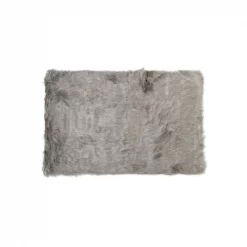 HomeRoots 317170 3 x 5 in. Sheepskin Rug & Throw - Gray