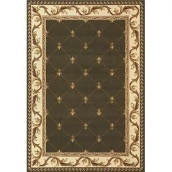 HomeRoots 352472 5 ft. 3 in. x 7 ft. 7 in. Polypropylene Green Area Rug