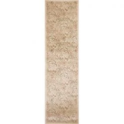 HomeRoots 353497 2 ft. 2 in. x 7 ft. 11 in. Runner Polypropylene Ivory Area Rug