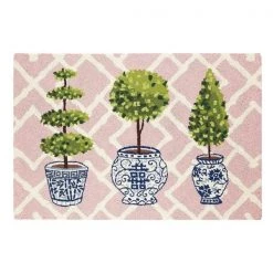 Peking Handicraft 30TG403C03 2 x 3 ft. Topiary Collection Hook Rug