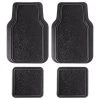 Pilot Automotive FM-341E Floral rubber floor mat; Black - 4 Piece -Rugs&Mats Official Shop Unbeatablesale20Inc PTA25164xx650xxe09d80