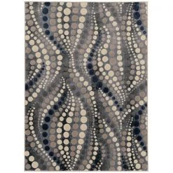 Radici 3795-1021-GREY 5 ft.3 x 7 ft.3 Iseo Area Rug - Grey