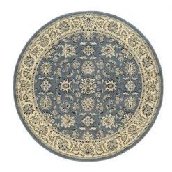 Radici 1592-1405-GREYBLUE 5 ft.3 Round Alba Five three Round Rug - Blue