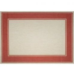 SimplyShade RS-182-116-35 5 ft. 3 in. x 7 ft. 4 in. Lodge-Redwood Outdoor Rug