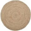 Safavieh NF801N-5R 5 x 5 ft. Natural Fiber Hand Woven Rug; Round - Natural & Natural