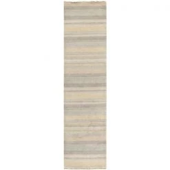 Safavieh TIB322A-28 2 x 8 ft. Tibetan Hand Loomed Runner Area Rug - Silver & Multi Color