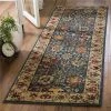 Safavieh KSN303G-28 2 ft.-6 in. x 8 ft. Kashan Power Loomed Runner Area Rug; Blue & Tan -Rugs&Mats Official Shop Unbeatablesale20Inc SFVH105081xx650xx2e0d94