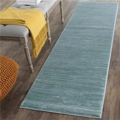 Safavieh VSN606B-212 Vision Runner Rug; Aqua - 2 ft. 2 in. x 12 ft.