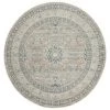 Safavieh ARC671A-5R Archive Round Area Rug; Grey & Blue - 5 x 5 ft. -Rugs&Mats Official Shop Unbeatablesale20Inc SFVH109302xx650xx8243df