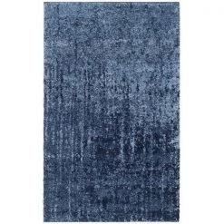 Safavieh RET2770-6065-24 Retro Power Loomed Accent Rugs; Light Blue & Blue - 2 ft.-6 in. x 4 ft.
