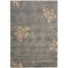 Safavieh SG464-8013-6 6 x 9 ft. Florida Shag Power Loomed Medium Rectangle Area Rug; Grey & Beige