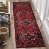 Safavieh VTH211A-210 2 ft.-3 in. x 10 ft. Vintage Hamadan Power Loomed Runner Rug; Red & Multi