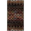 Safavieh AMS108P-24 2 ft.-3 in. x 4 ft. Accent Amsterdam Power Loomed Rug; Black & Multi Color