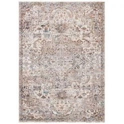 Safavieh LIM758B-4 4 x 6 ft. Limitee Traditional Rectangle Power Loomed Rug; Beige