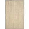 Safavieh NF475C-6 Natural Fiber Hand Woven Rectangle Rug; Light Grey; 6 x 9 ft.