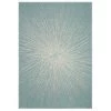 Safavieh EVK228J-3 3 x 5 ft. Evoke Contemporary Indoor Small Rectangular Area Rug; Aqua & Ivory