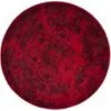 Safavieh ADR101F-4R 4 x 4 ft. Adirondack Power Loomed Round Area Rug; Red & Black -Rugs&Mats Official Shop Unbeatablesale20Inc SFVH79512xx650xx86baf2