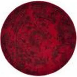 Safavieh ADR101F-4R 4 x 4 ft. Adirondack Power Loomed Round Area Rug; Red & Black